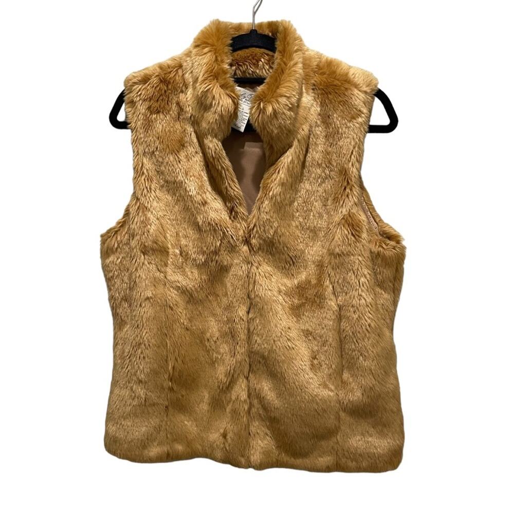 🤎 Lucky Brand Faux Fur Vest – Size Large 🤎